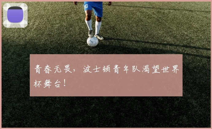 青春无畏，波士顿青年队渴望世界杯舞台！